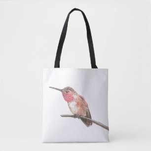 Waterverf van kalkoenen tote bag