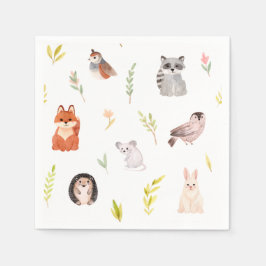 Waterverf van kalveren servet