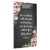 Waterverf van karkassen Floral Christelijke Bijbel Klembord (Rechts)