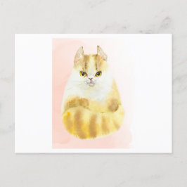 Waterverf van katten briefkaart