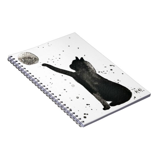 Waterverf van katten- en maankattenkatjes notitieboek (Rechterzijde)