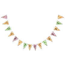  Waterverf van Kawaii — Vlaggen