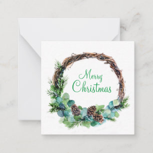 Waterverf van kegels notitiekaartje