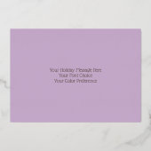 Waterverf van kerstcadeaus Perzik Mint Lavendel Folie Feestdagenkaart (Achterkant)