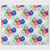 Waterverf van kerstcadeautjes cadeaupapier (Vlak)