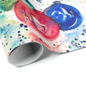 Waterverf van kerstcadeautjes cadeaupapier (Rol Hoek)