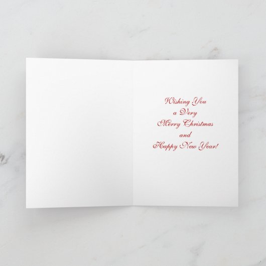 waterverf van Kerstmis Kaart (Binnen)