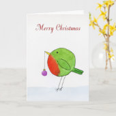 waterverf van Kerstmis Kaart (Gele Bloem)