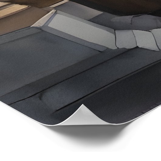 Waterverf van Kiev-Oekraïne Poster (Hoek)