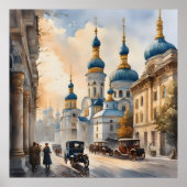 Waterverf van Kiev-Oekraïne Poster (Voorkant)