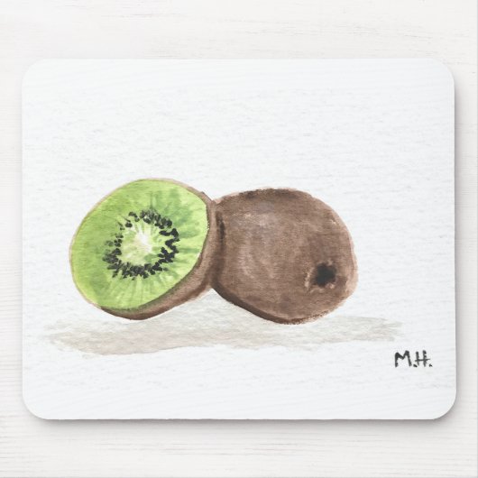 Waterverf van kiwi fruit muismat (Voorkant)