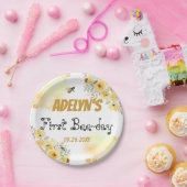 Waterverf van kleine honing papieren bordje (Feest)