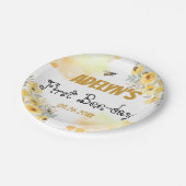 Waterverf van kleine honing papieren bordje (Gekanteld)