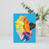 Waterverf van kleurrijke anjers briefkaart (Staand voorkant)