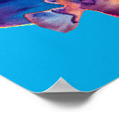 Waterverf van kleurrijke anjers poster (Hoek)