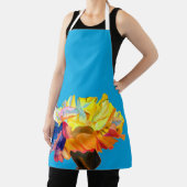 Waterverf van kleurrijke anjers schort (Insitu)