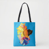 Waterverf van kleurrijke anjers tote bag (Voorkant)