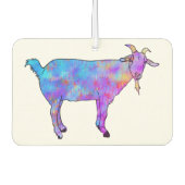 Waterverf van kleurrijke geit luchtverfrisser (Voorkant)