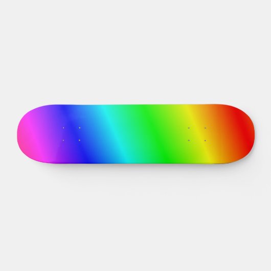 Waterverf van kleurrijke regenboog persoonlijk skateboard (Horizontaal)