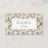 Waterverf van kmo's en Rozen Visitekaartje (Voorkant)