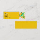 Waterverf van koeldieren mini visitekaartje (Voorkant / Achterkant)