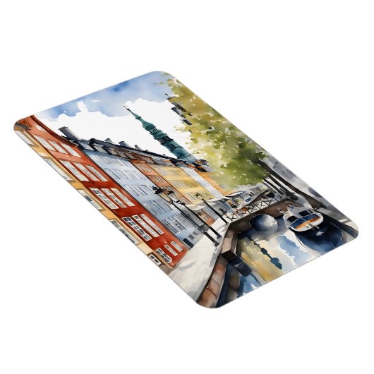 Waterverf van kopenhagen magneet (Rechterzijde)