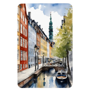 Waterverf van kopenhagen magneet