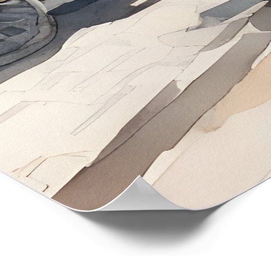 Waterverf van kopenhagen poster (Hoek)