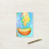 Waterverf van kwal Post-it® notes 4 x 3 (Op bureau)