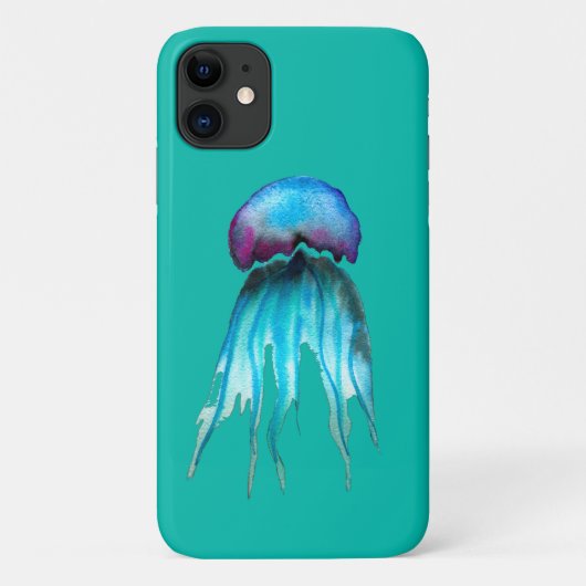 Waterverf van kwallen kleurrijke moderne aquatisch Case-Mate iPhone case (Achterkant)