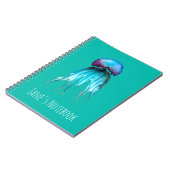 Waterverf van kwallen kleurrijke moderne aquatisch notitieboek (Linkerzijde)