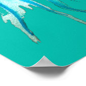 Waterverf van kwallen kleurrijke moderne aquatisch poster (Hoek)