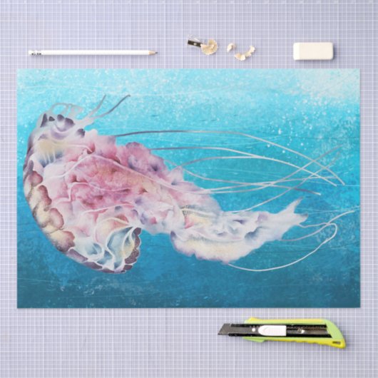 Waterverf van kwallen tissuepapier (Craft)