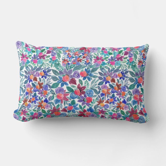 Waterverf van landaardbeien kussen (Voorkant)