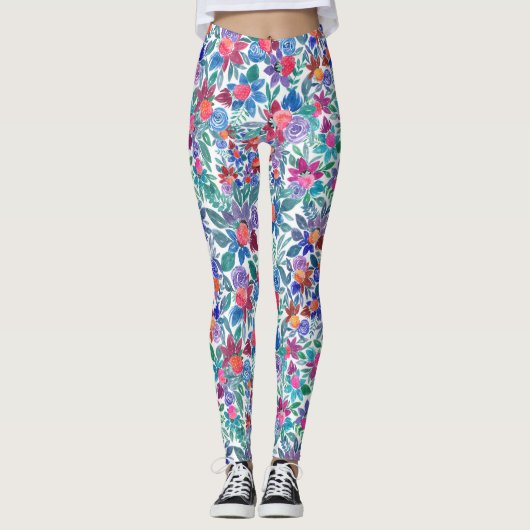 Waterverf van landaardbeien leggings (Voorkant)