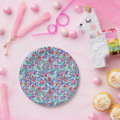 Waterverf van landaardbeien papieren bordje (Feest)