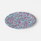 Waterverf van landaardbeien papieren bordje (Gekanteld)