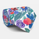 Waterverf van landaardbeien stropdas (Opgerold)