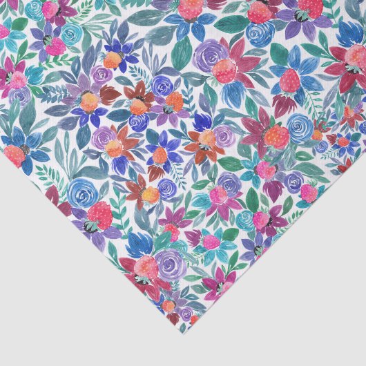 Waterverf van landaardbeien tissuepapier (Detail)