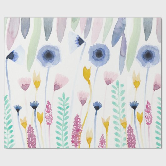 Waterverf van landschapskuikens cadeaupapier (Vlak)