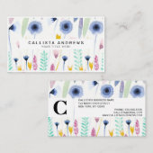 Waterverf van landschapskuikens visitekaartje (Voorkant / Achterkant)