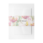 Waterverf van lavendel en roze Floral Uitnodigingen Wikkel (Voorkant Voorbeeld)