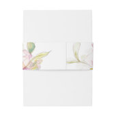 Waterverf van lavendel en roze Floral Uitnodigingen Wikkel (Achterkant Voorbeeld)