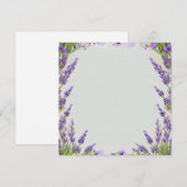 Waterverf van lavender Lijst Bleke Olijfolie Achte (Voorkant / Achterkant)