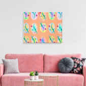 Waterverf van leder- en besproeiingskunst canvas afdruk (Insitu (Woonkamer))