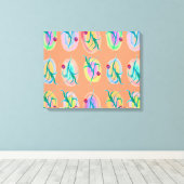 Waterverf van leder- en besproeiingskunst canvas afdruk (Insitu (Houten vloer))