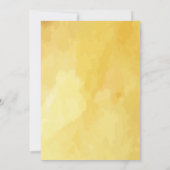 Waterverf van Lemon en Bee Greenery Baby shower Kaart (Achterkant)