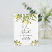 Waterverf van Lemons Greenery Briefkaart (Staand voorkant)