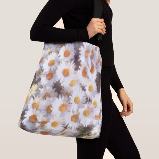 Waterverf van lente-Daisy Wildflower Crossbody Tas (Dichtbij)