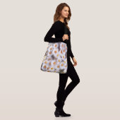 Waterverf van lente-Daisy Wildflower Crossbody Tas (Op model)